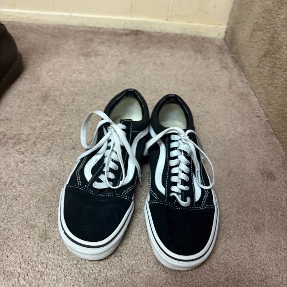 Vans Classic Black and White Sneakers